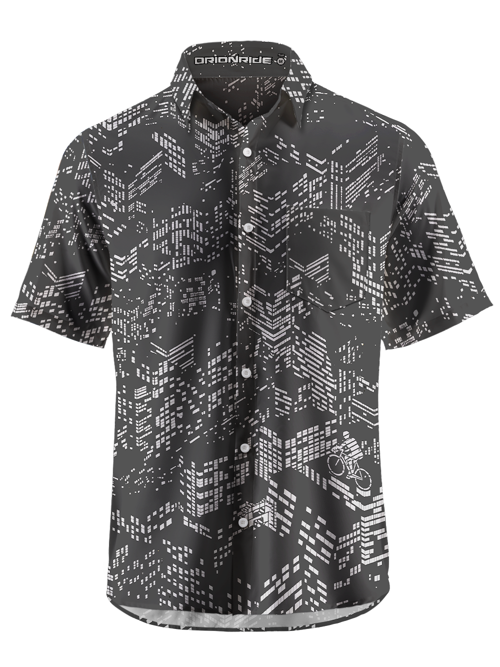 Orionride City Maze Zipper Pockets Ultra Lightweight Short Sleeves Gravel Shirt