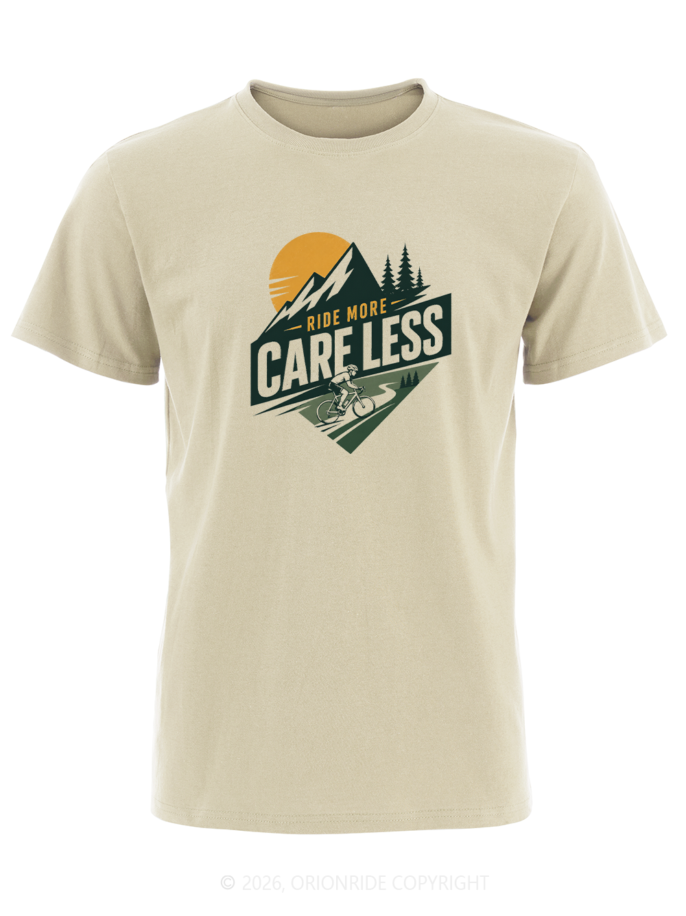 Orionride Ride More Care Less Short Sleeves Bike T-Shirt
