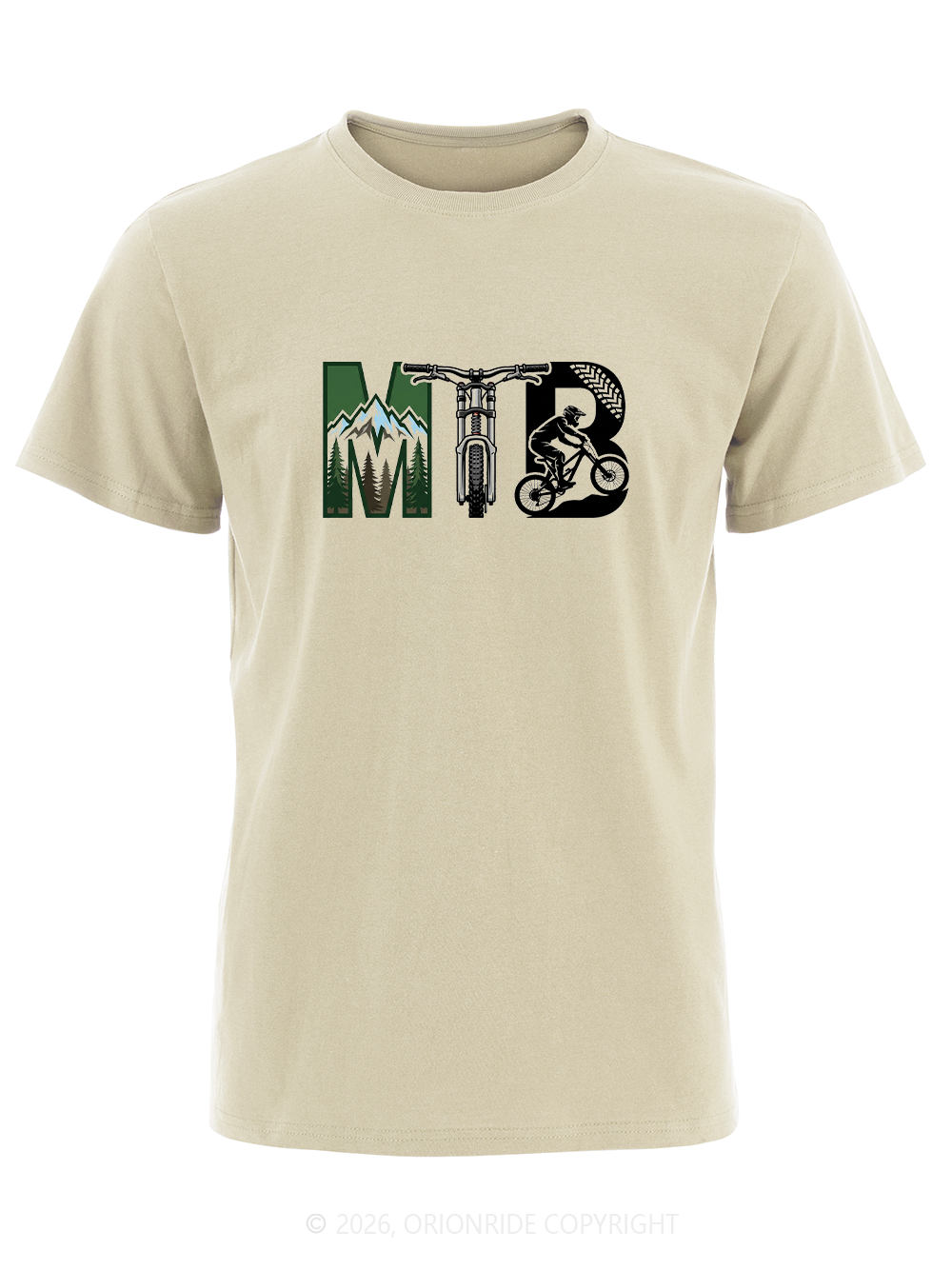 Orionride Natural Mountain Scenery Short Sleeves Bike T-Shirt