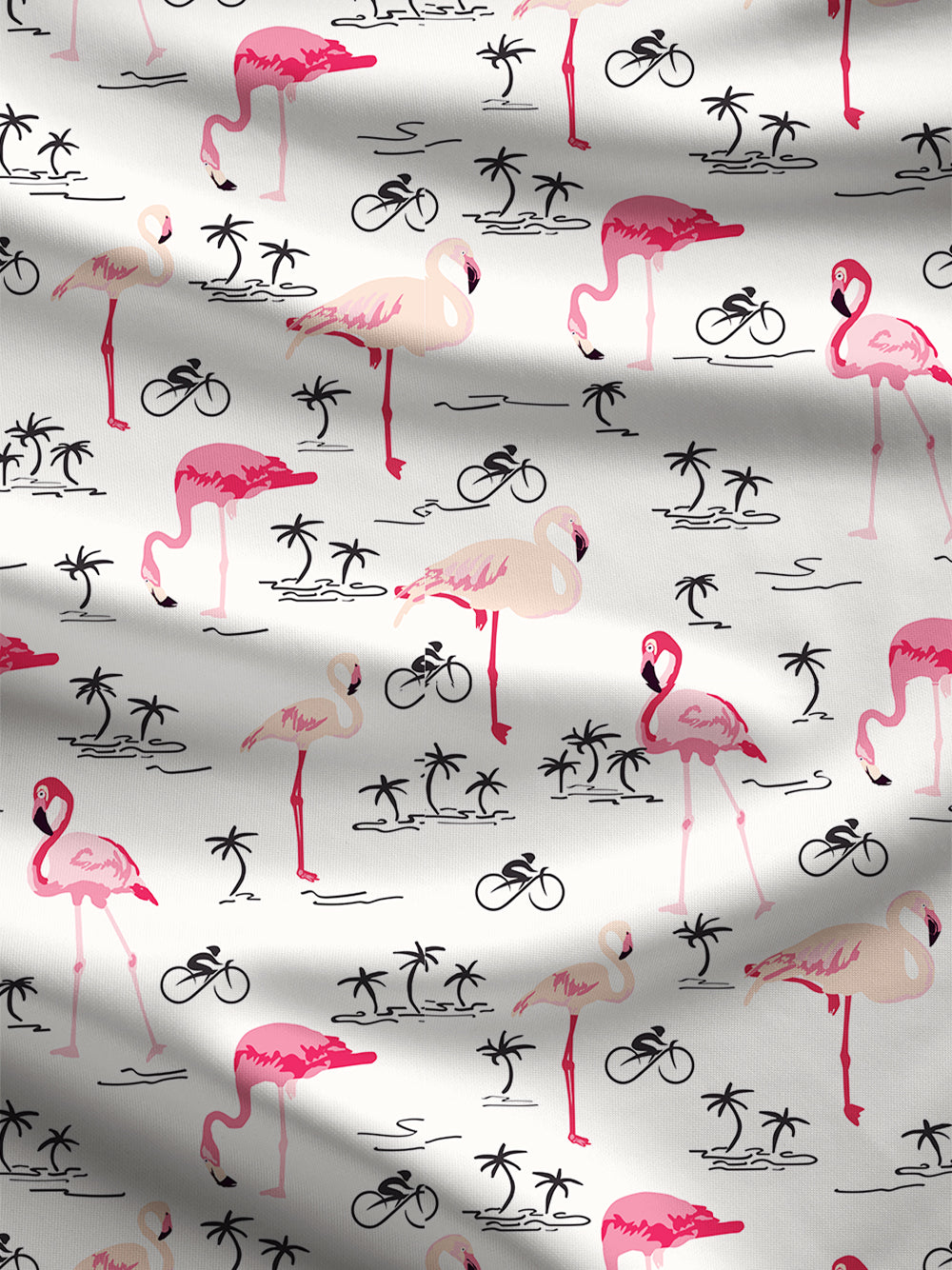 Orionride Pink Flamingo Women's Crew Neck Pullover Sweatshirt