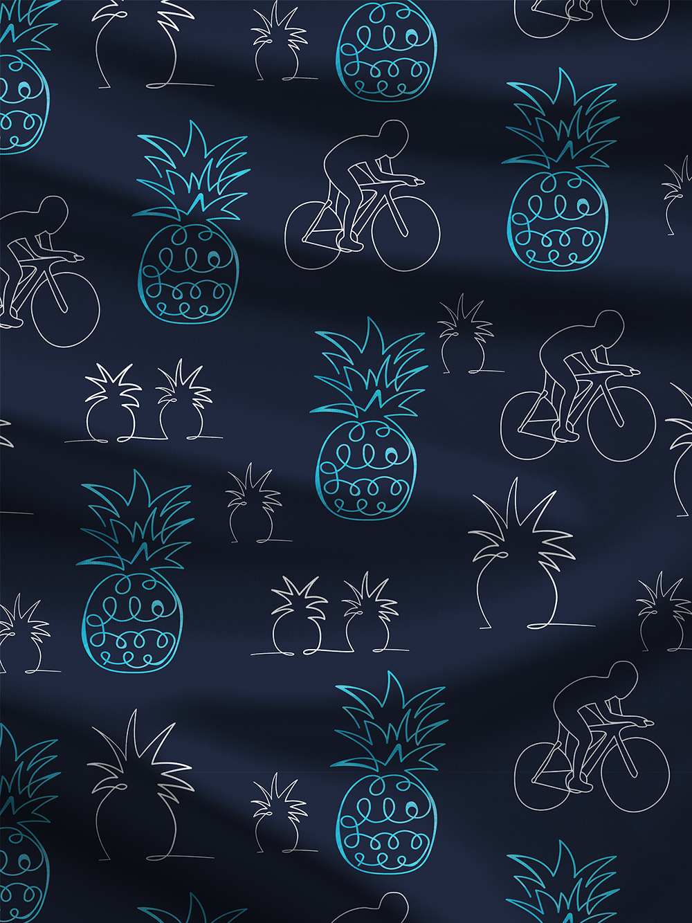 Orionride Pineapple Rider Crew Neck Pullover Sweatshirt