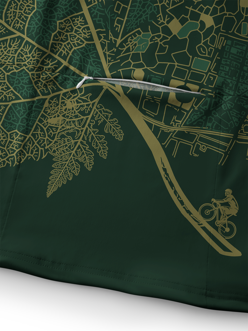 Orionride Leaf City Ride Long Sleeve Cycling Hoodie Shirt