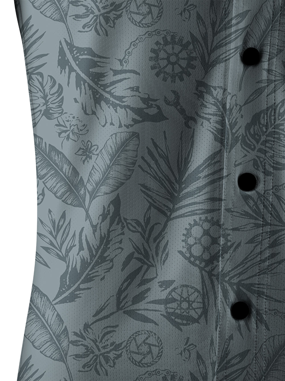 Orionride Leaves And Gears Men's Stretchy Breathable Long Sleeve Gravel Shirt