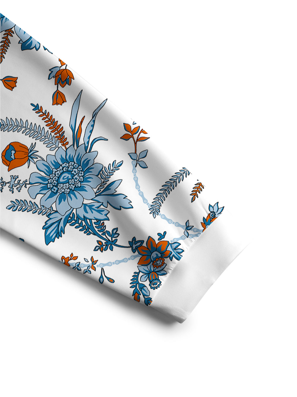 Orionride Blue Chain Flower Women's Crew Neck Pullover Sweatshirt