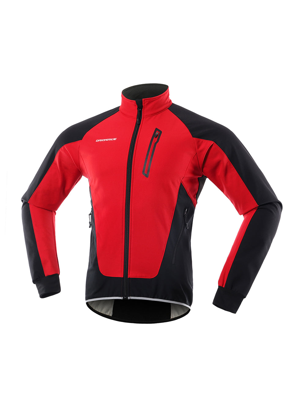 Orionride Cycling Stand Collar Warm Fleece Soft Shell Jacket Green