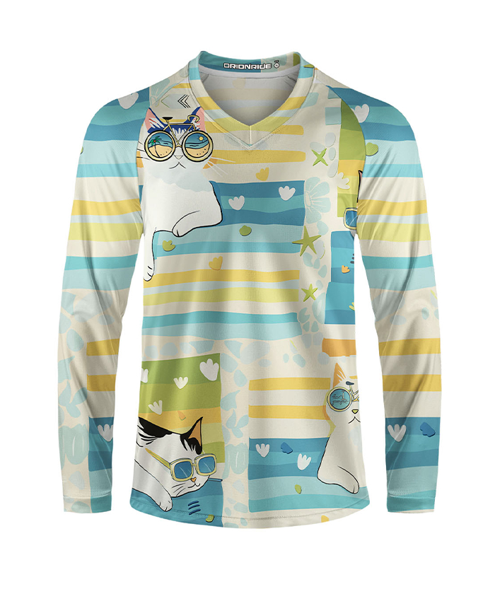 Orionride Four Cats Long Sleeve Downhill Jersey