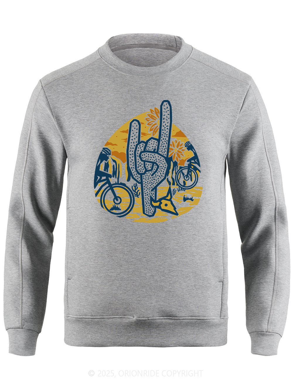 Orionride Desert Cycling Long Sleeve Bike Sweatshirt