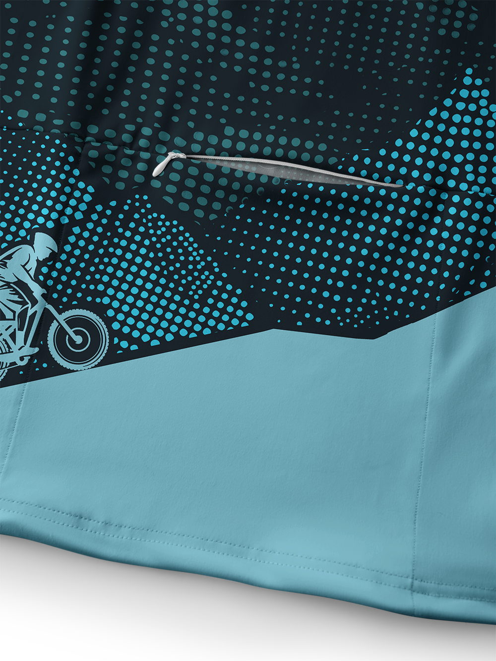 Orionride Real And Virtual Mountain Long Sleeve Cycling Hoodie Shirt