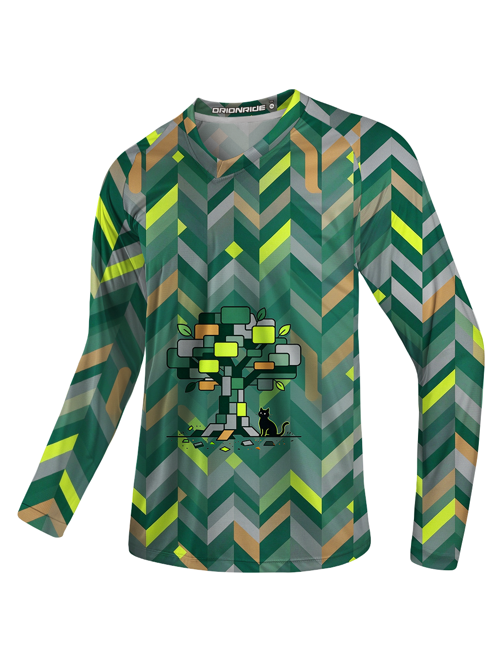 Orionride Pixel Roots Long Sleeve Downhill Jersey