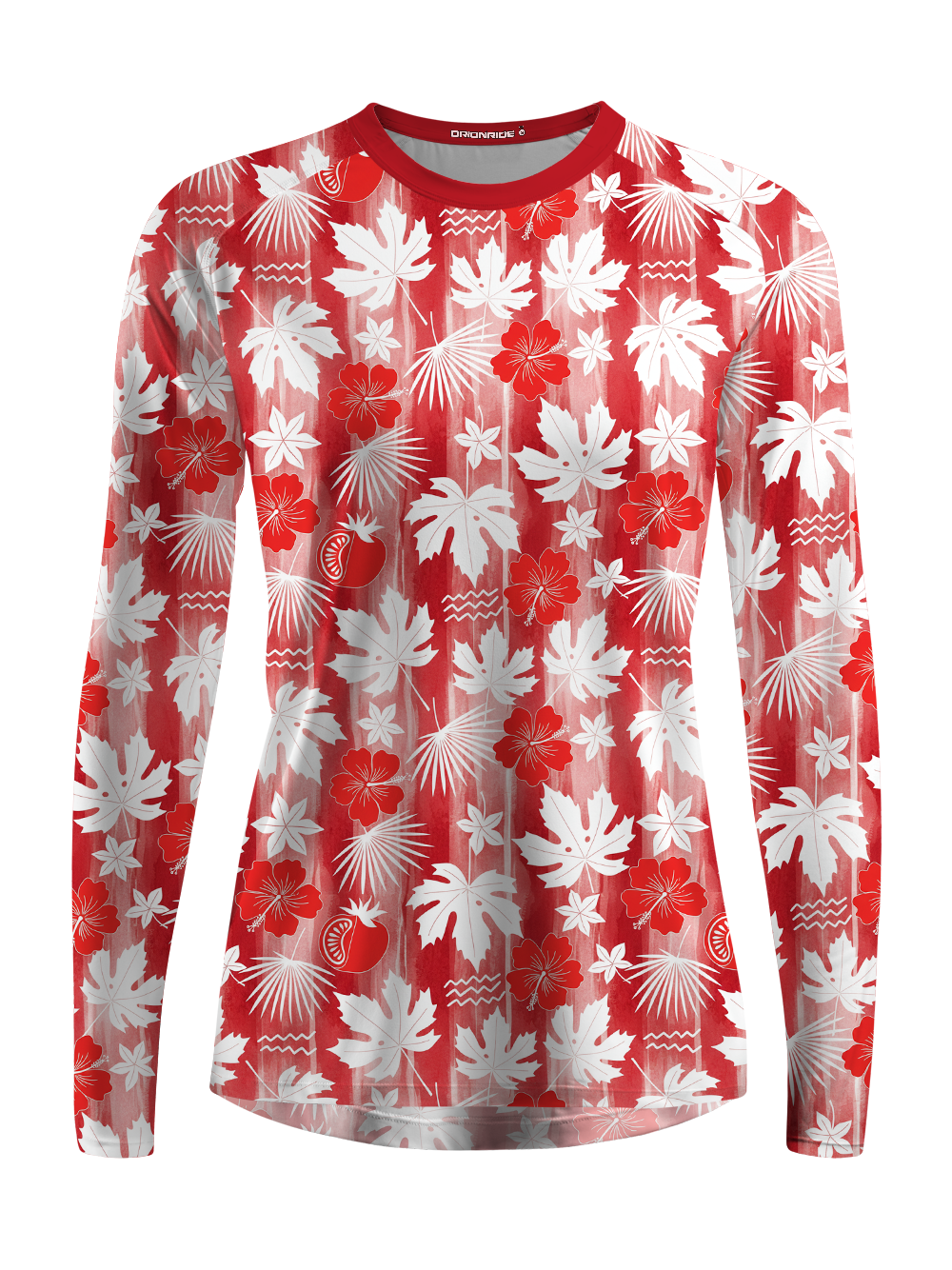 Orionride Maple Leaf Texture Women's Quick Dry Downhill Jersey