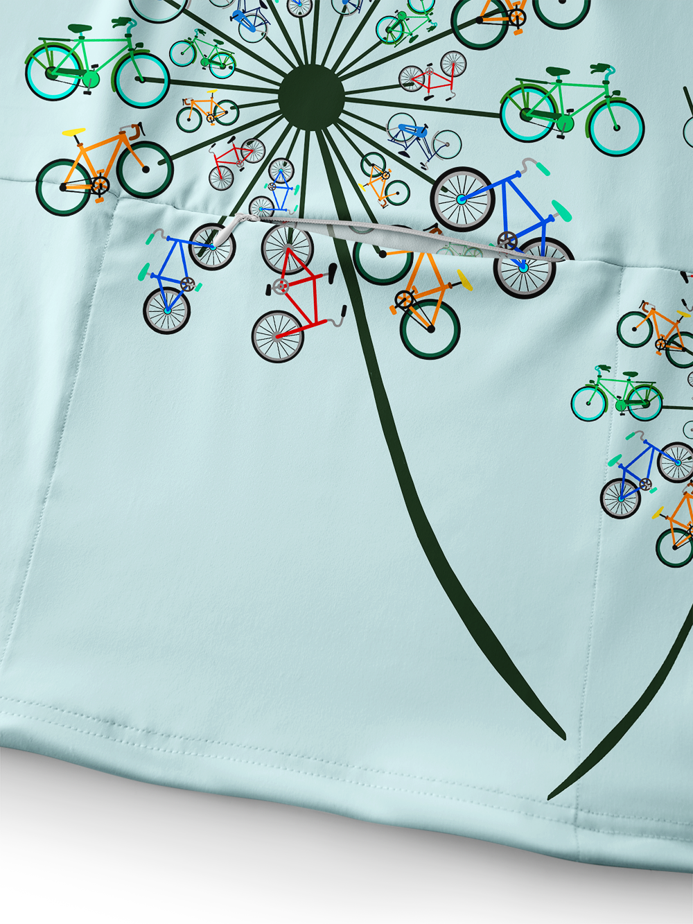 Orionride Dandelion Bike Long Sleeve Cycling Hoodie Shirt