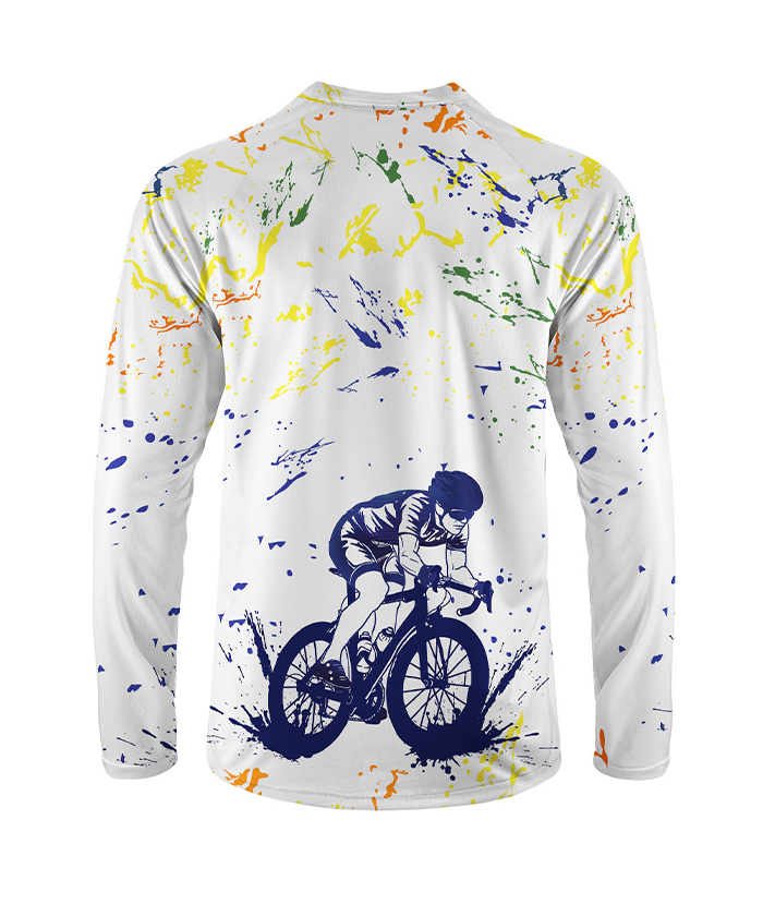Orionride Ink Art Long Sleeve Downhill Jersey
