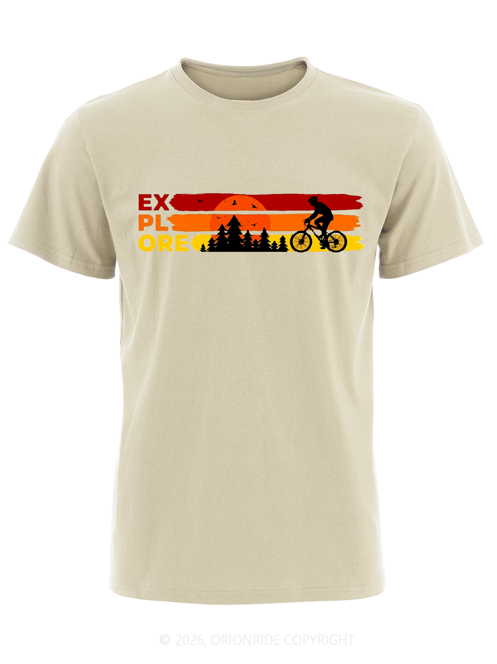 Orionride Sunset Silhouette Short Sleeves Bike T-Shirt