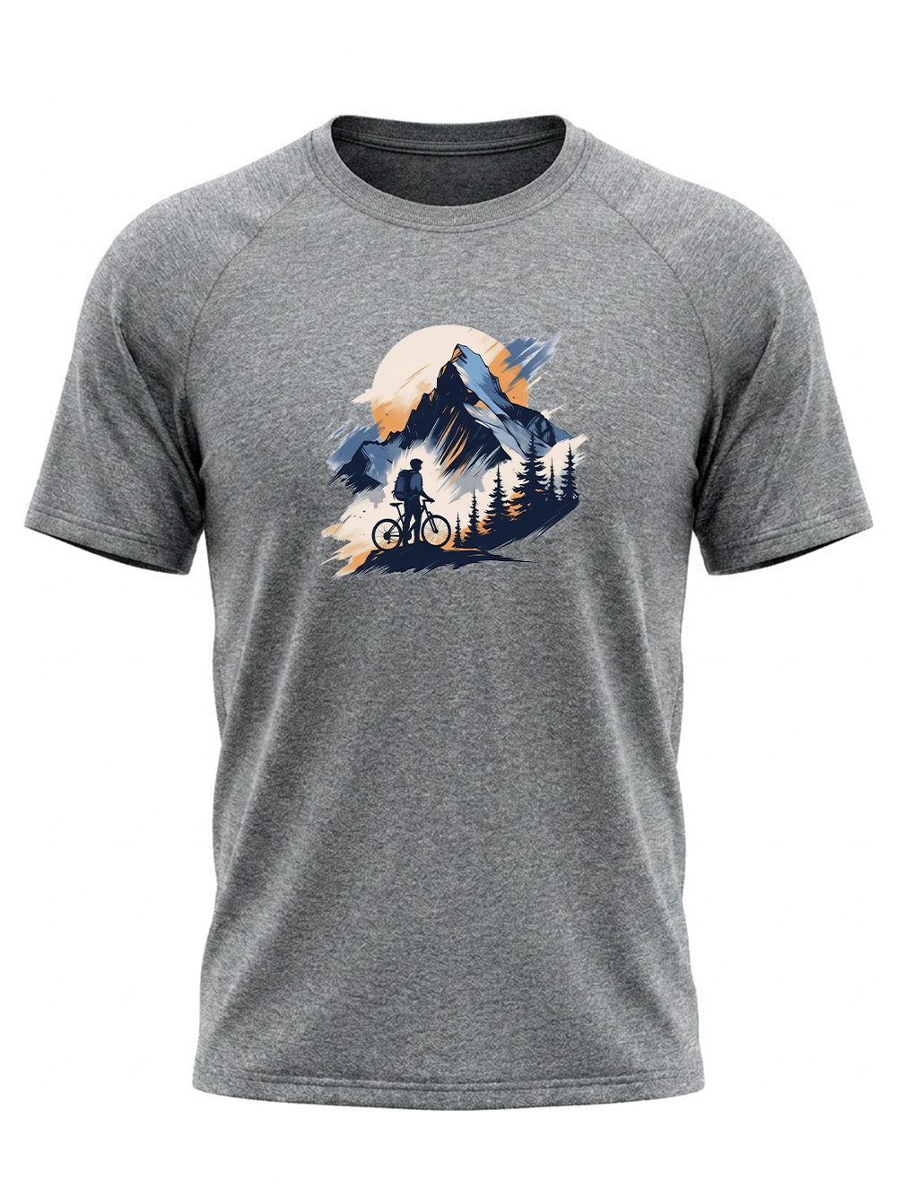 Orionride Snow Mountain Short Sleeves Quick-Dry Training T-Shirt