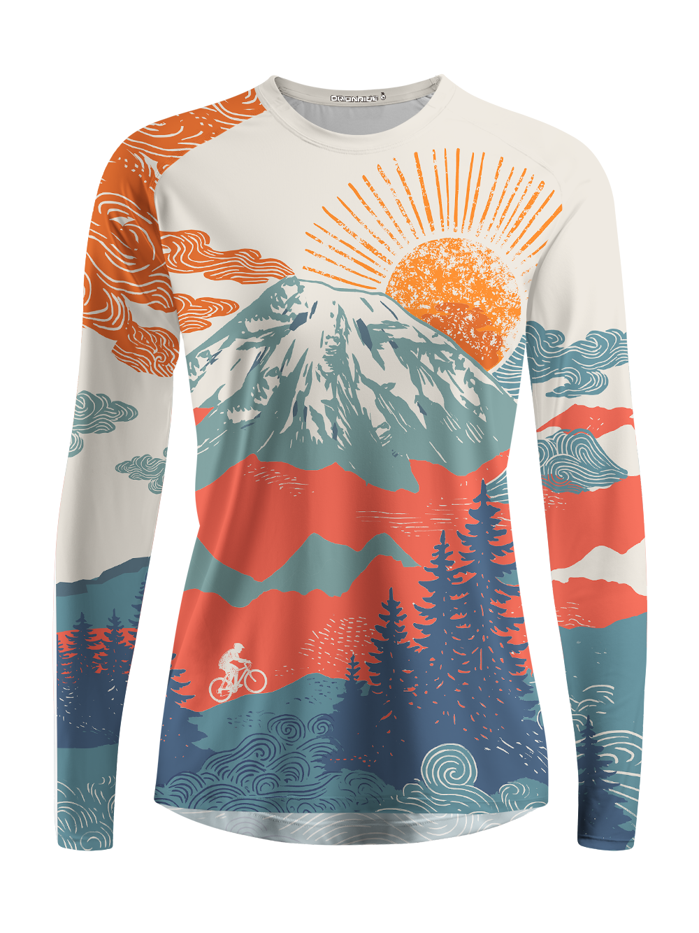 Orionride Sunset Scenery Women's Quick Dry Downhill Jersey