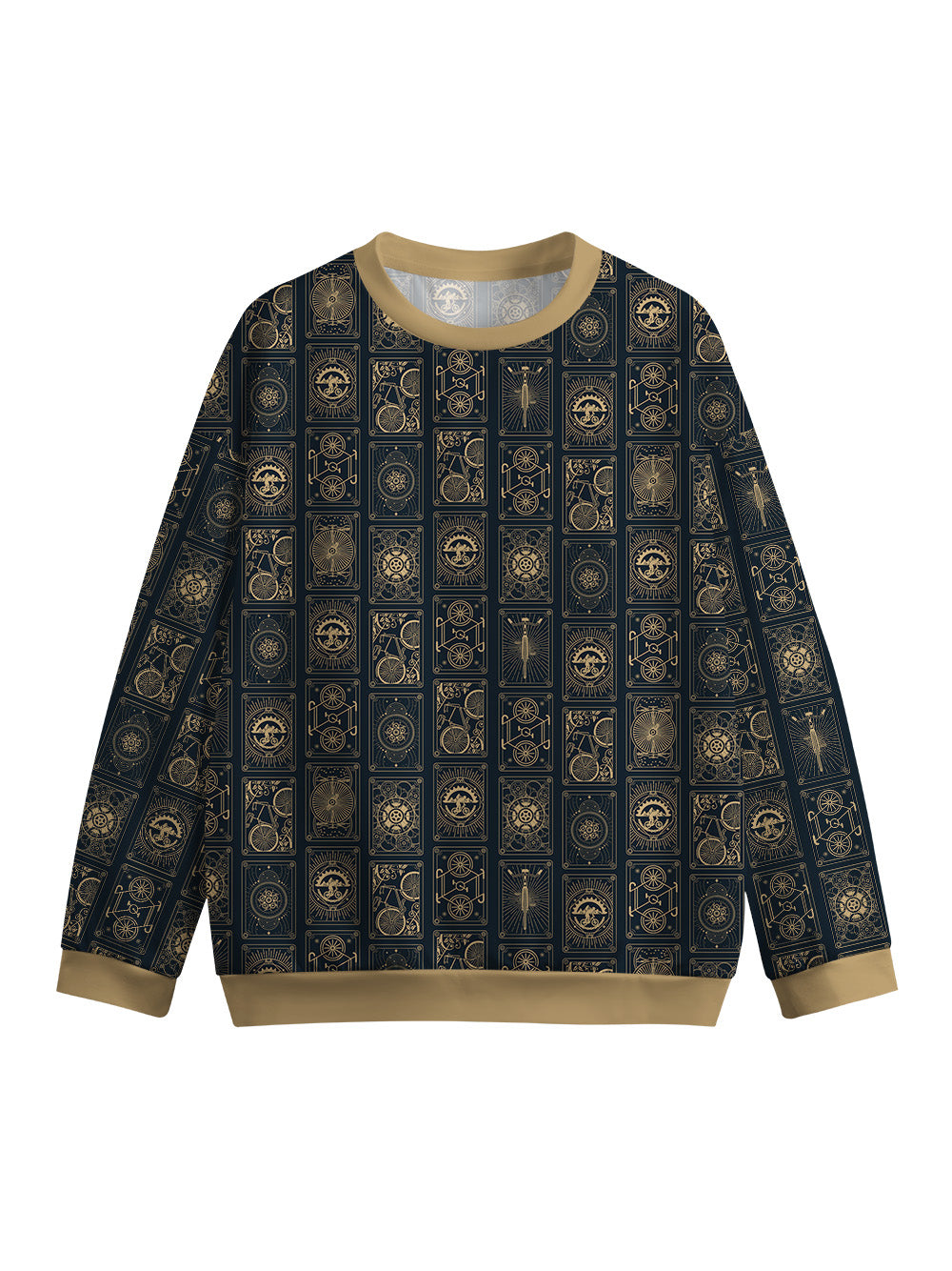 Orionride Bicycle Cards Crew Neck Pullover Sweatshirt