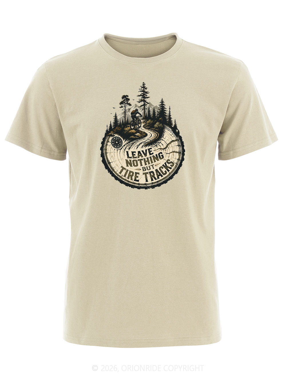 Orionride Leave Tire Tracks Short Sleeves Bike T-Shirt