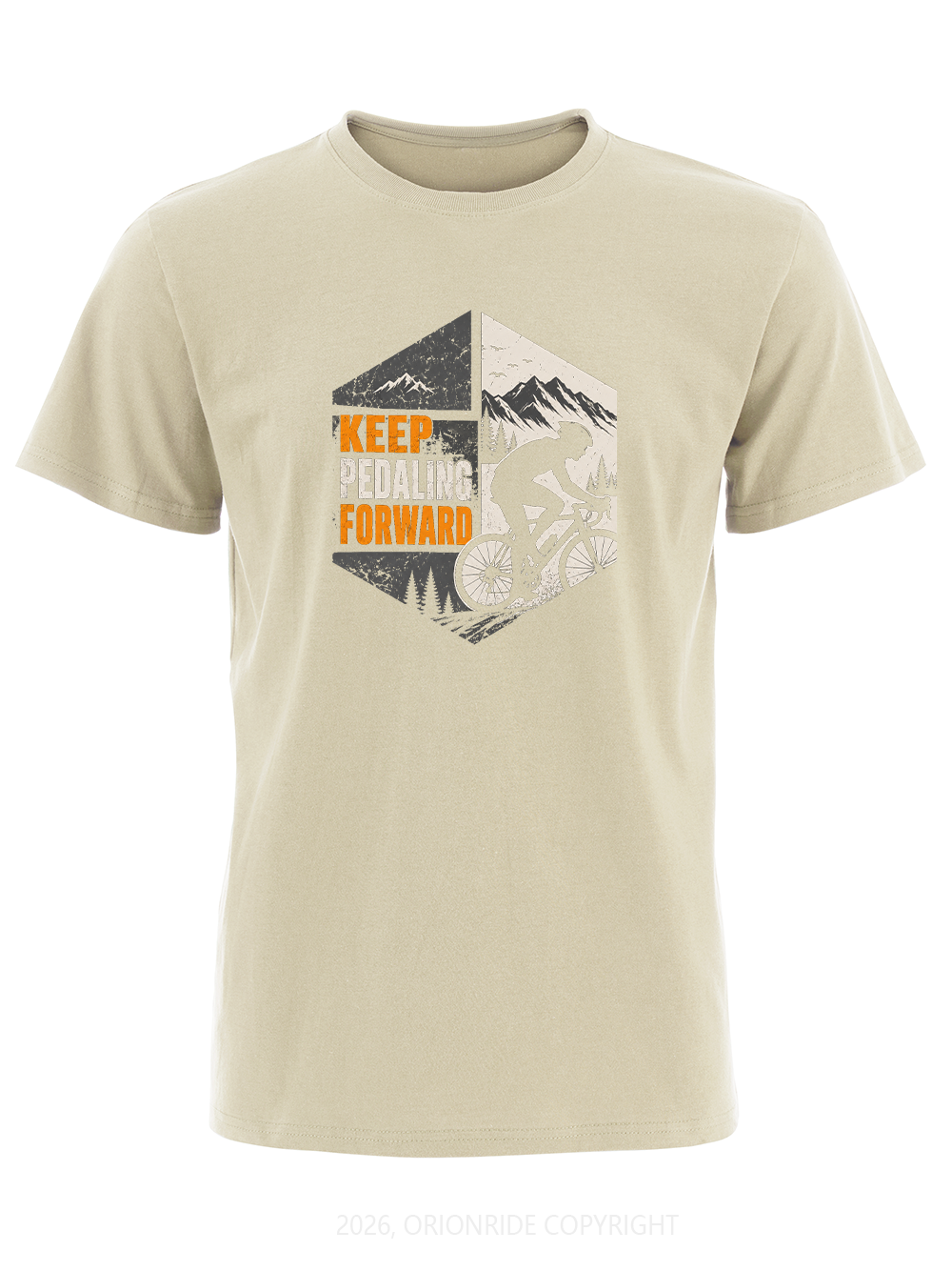Orionride Keep Pedaling Forward Short Sleeves Bike T-Shirt