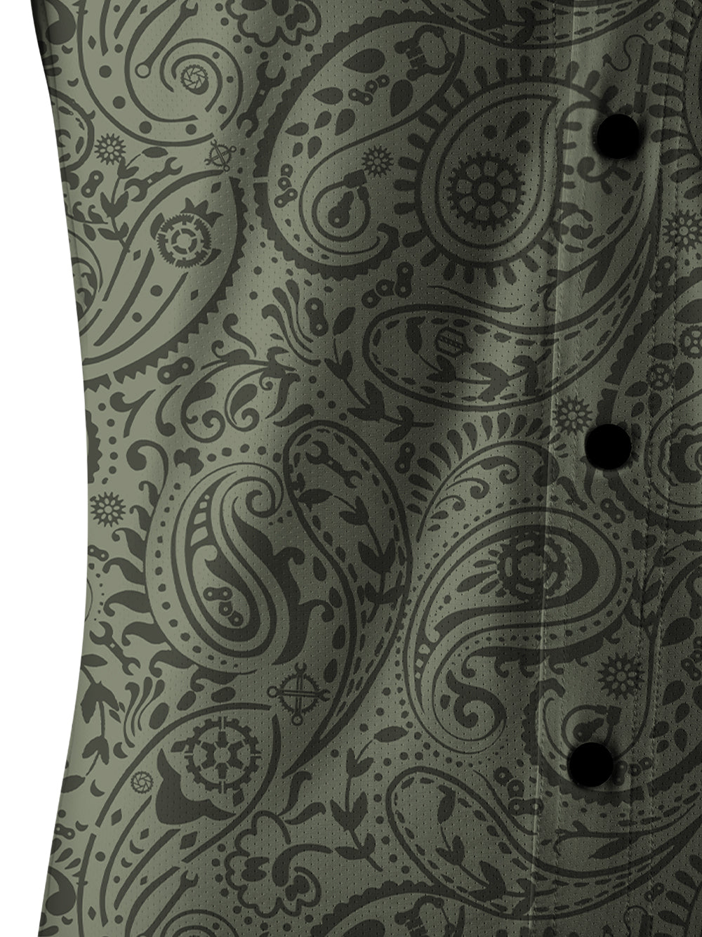 Orionride Lush Cashew Flowers Men's Stretchy Breathable Long Sleeve Gravel Shirt