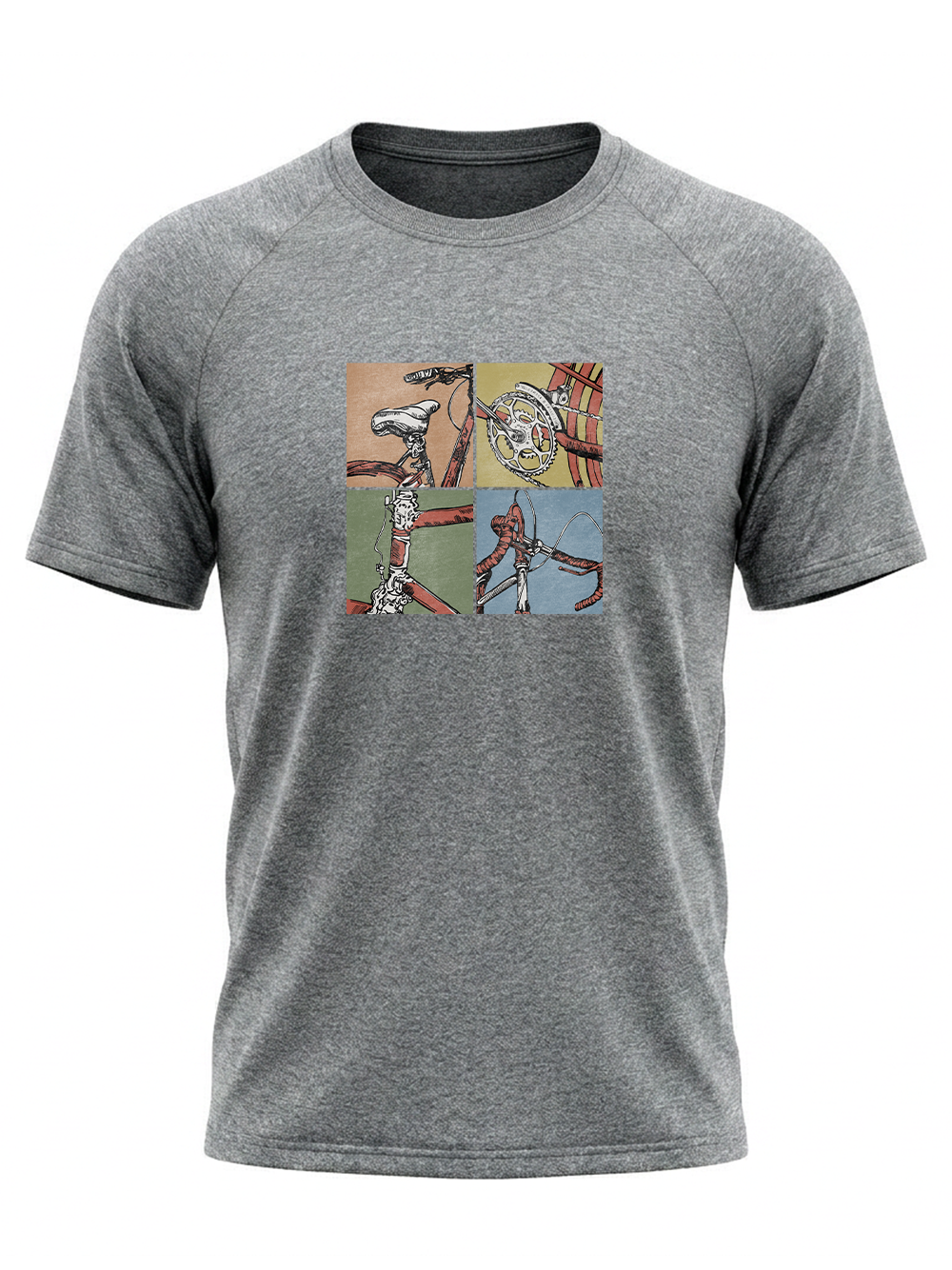 Orionride Parts Drawing Short Sleeves Quick-Dry Training T-Shirt