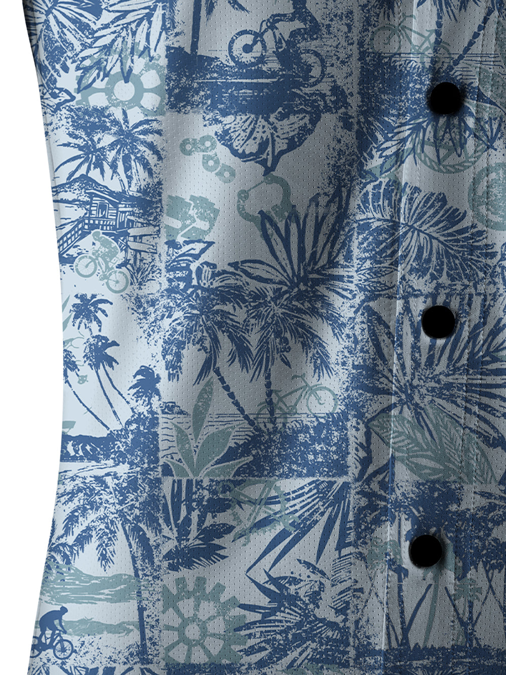 Orionride Beach Vacation Men's Stretchy Breathable Long Sleeve Gravel Shirt