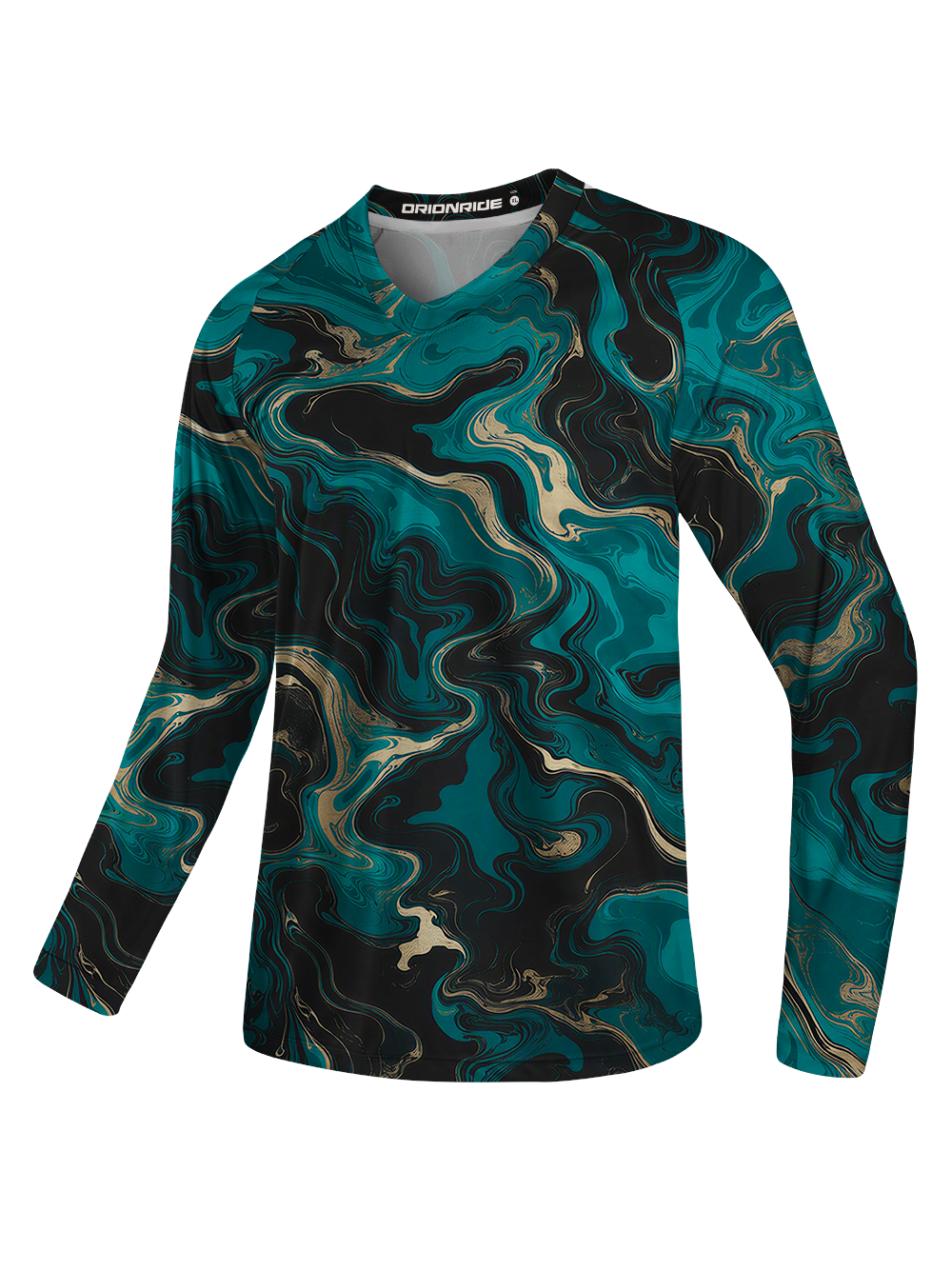 Orionride Gilded Marbling Long Sleeve Downhill Jersey