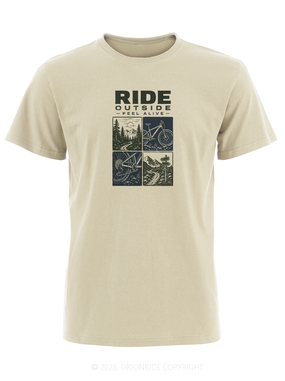 Orionride Ride Outside Short Sleeves Bike T-Shirt
