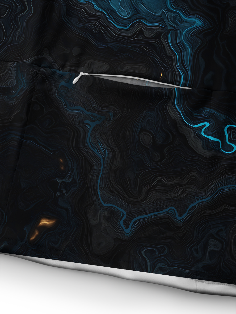 Orionride Luminous Terrain Map Long Sleeve Cycling Hoodie Shirt