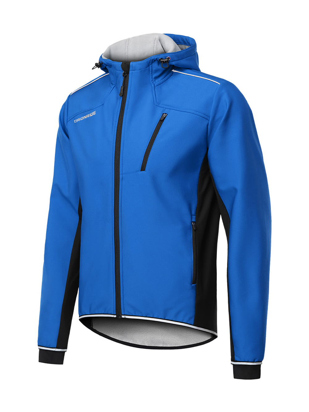 Orionride Cycling Jacket With Hood Mountain Bike Windbreaker Blue