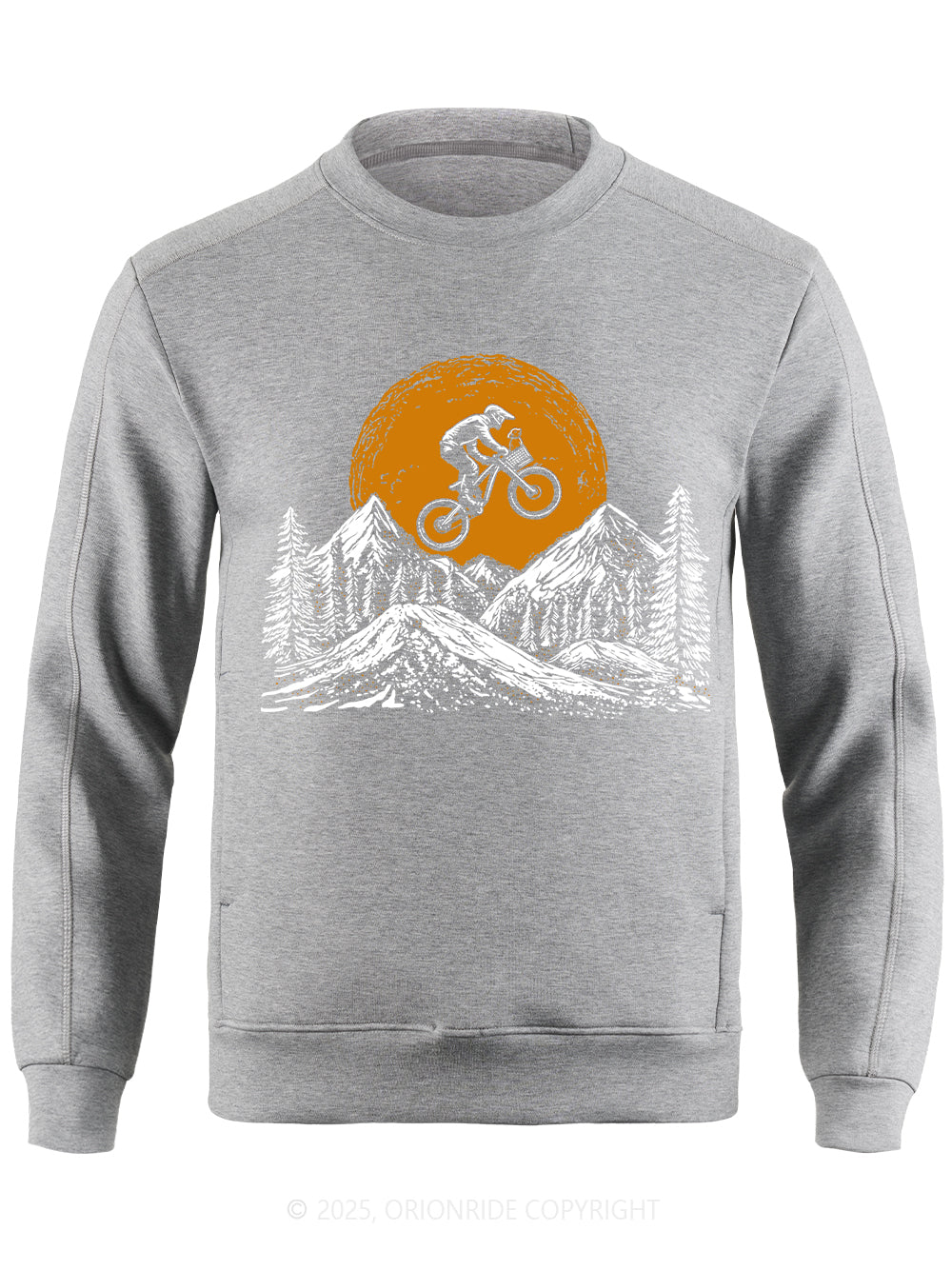 Orionride Mountain Bike With Dog Long Sleeves Bike Sweatshirts