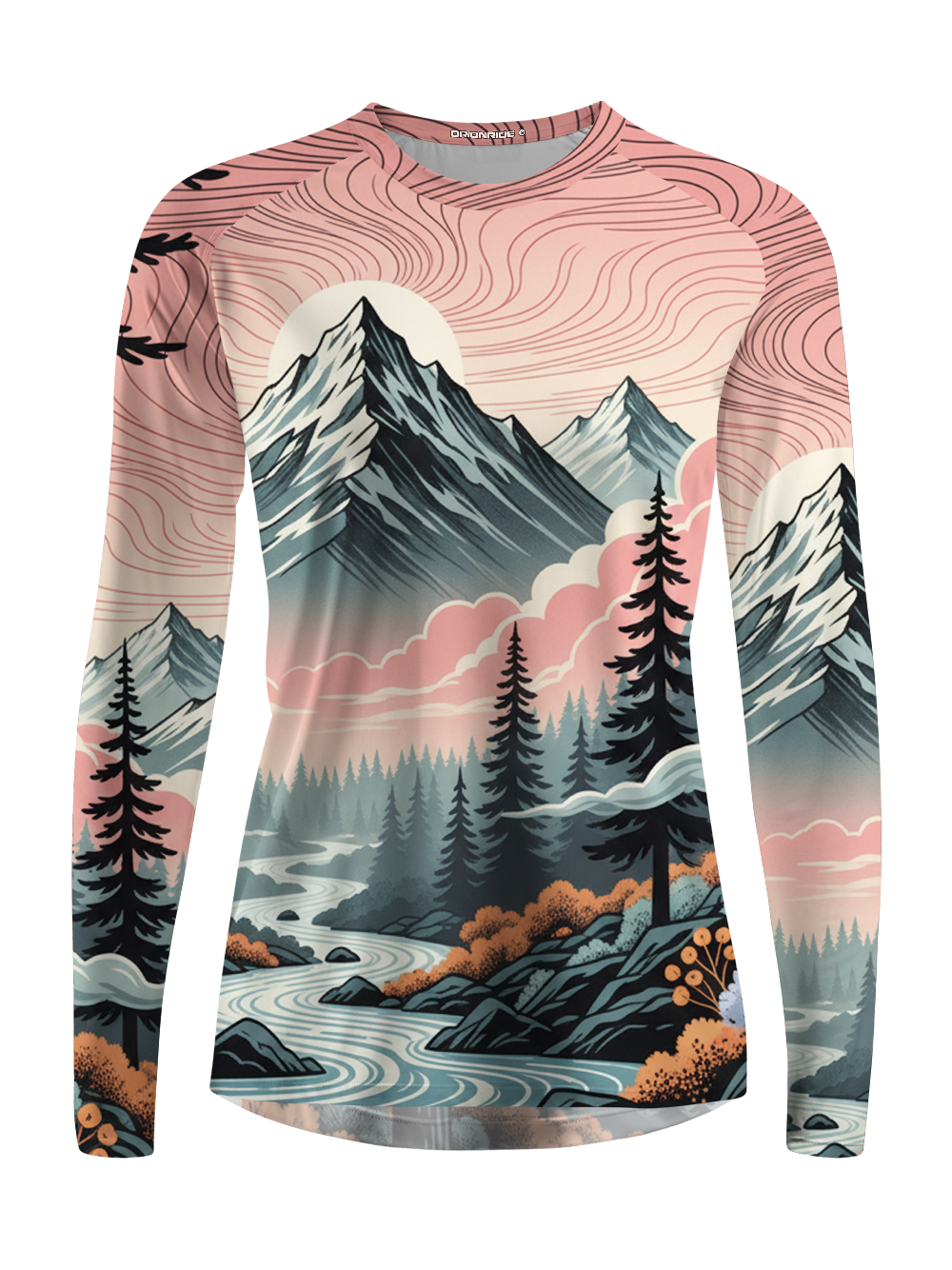 Orionride Pink Sky Women's Quick Dry Downhill Jersey