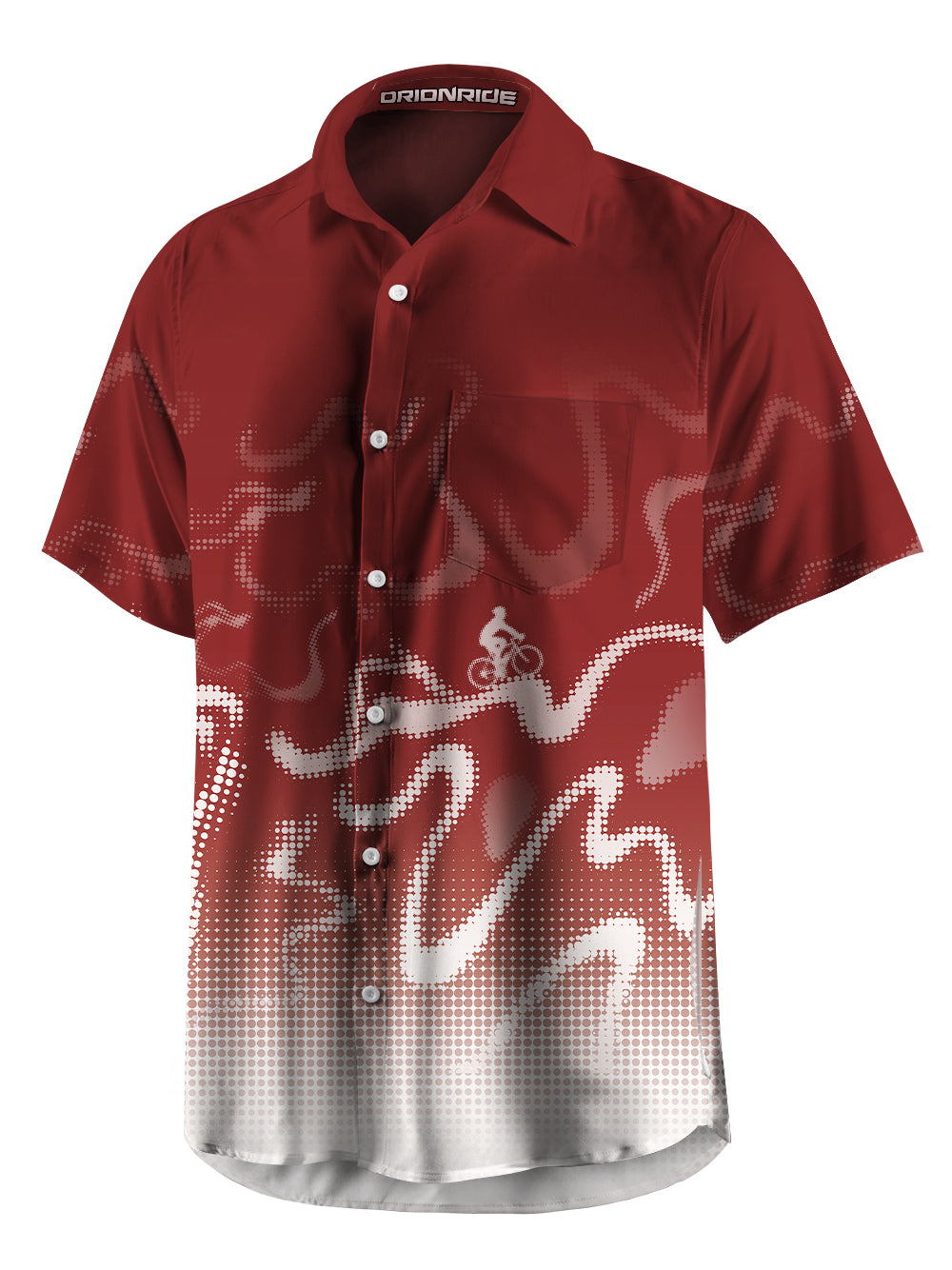 Orionride Virtual Contours Zipper Pockets Ultra Lightweight Short Sleeves Gravel Shirt