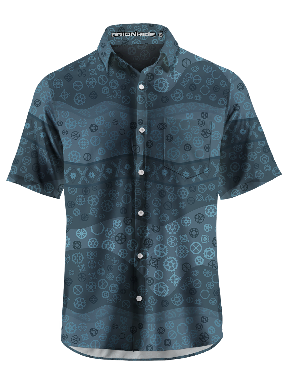 Orionride Wave Gear Zipper Pockets Ultra Lightweight Short Sleeves Gravel Shirt