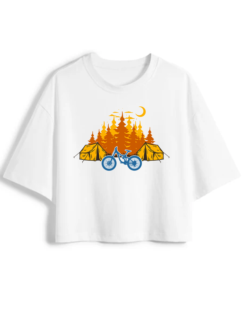 Orionride Camping Women's Oversize Cycling Crop Tops