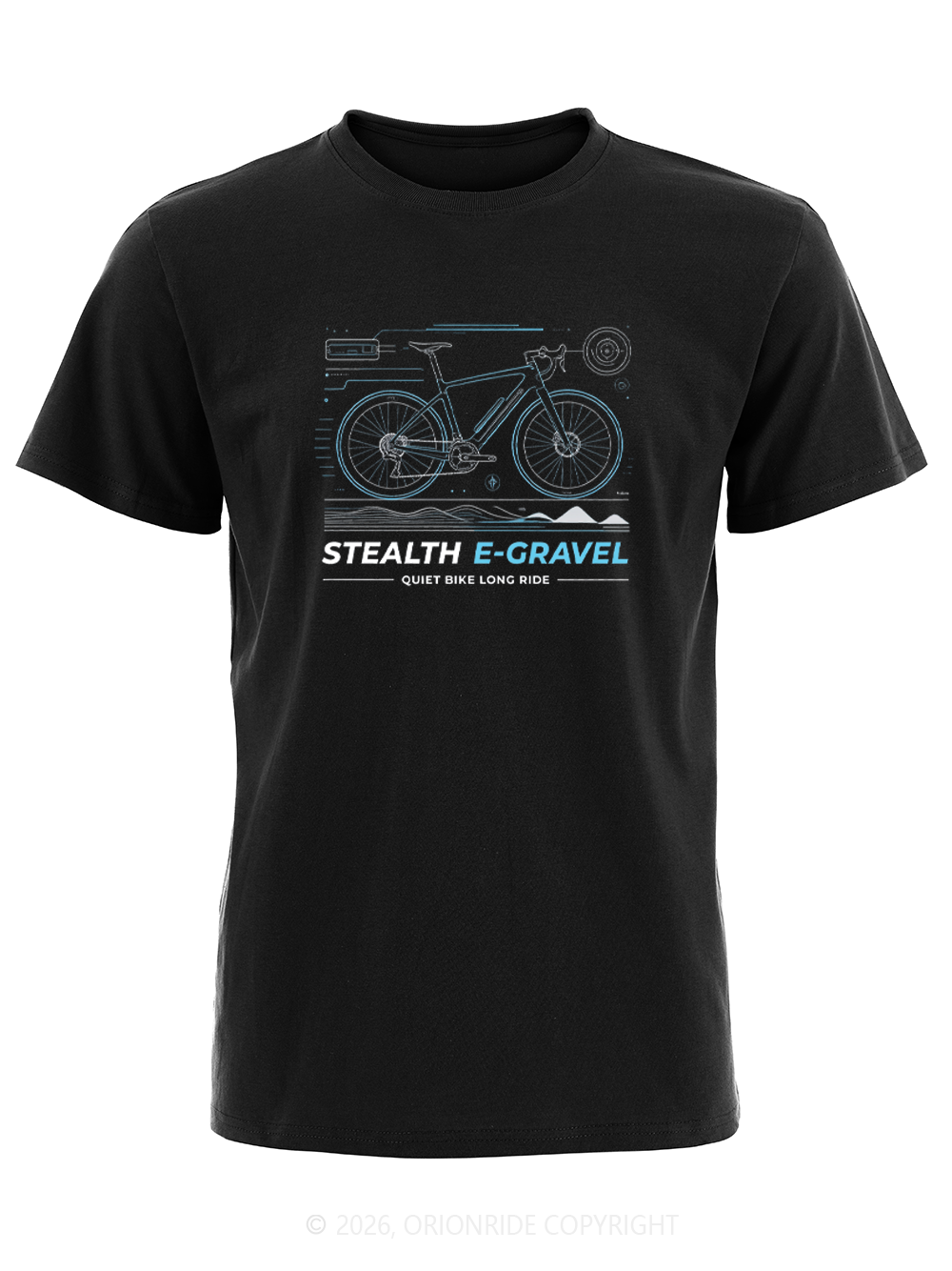 Orionride Blue Trail Tech Short Sleeves Bike T-Shirt