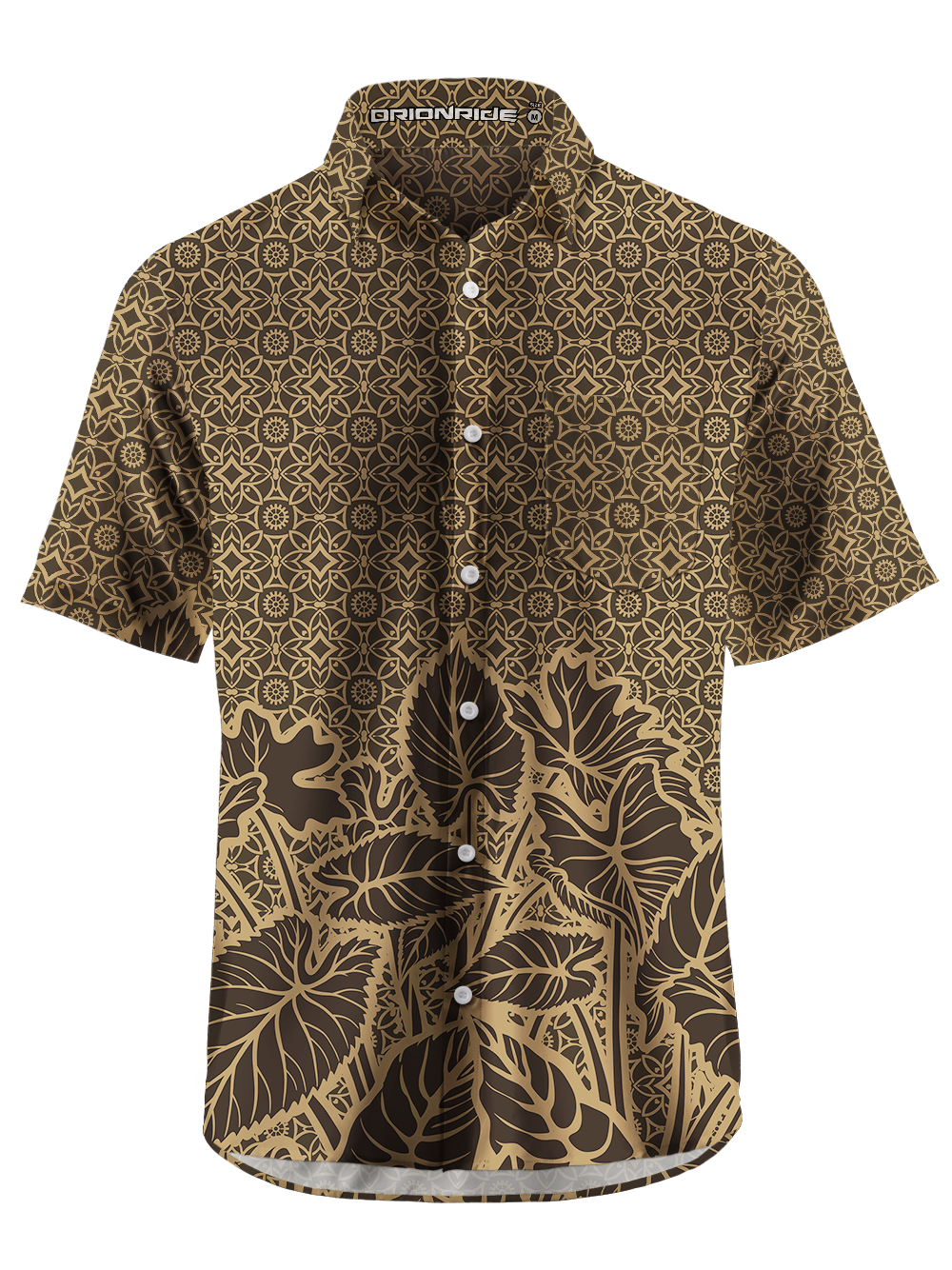 Orionride Taro Leaf Zipper Pockets Ultra Lightweight Short Sleeves Gravel Shirt