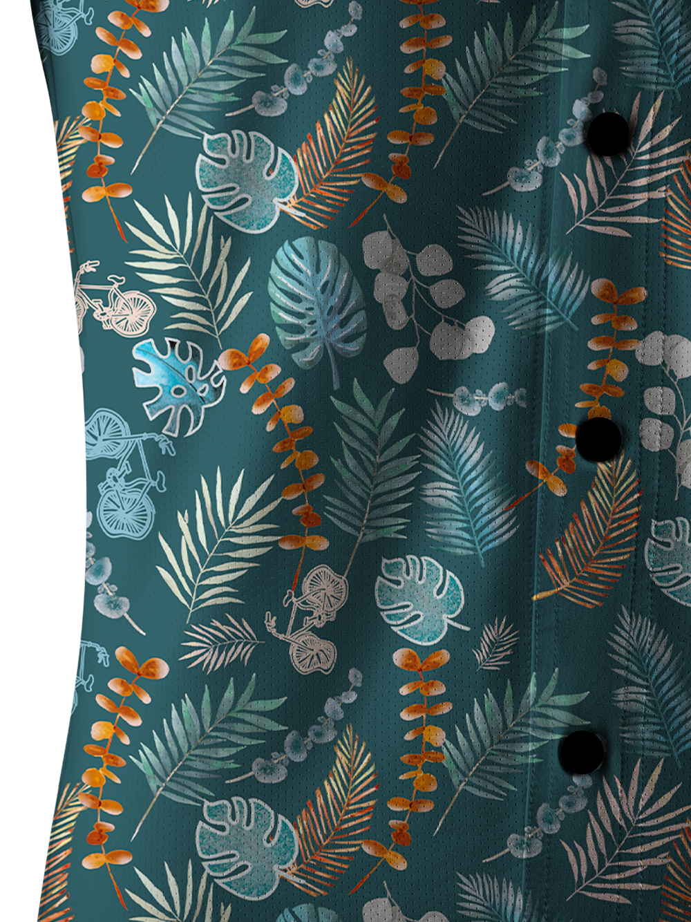 Orionride Hawaiian Monstera Men's Stretchy Breathable Long Sleeve Gravel Shirt