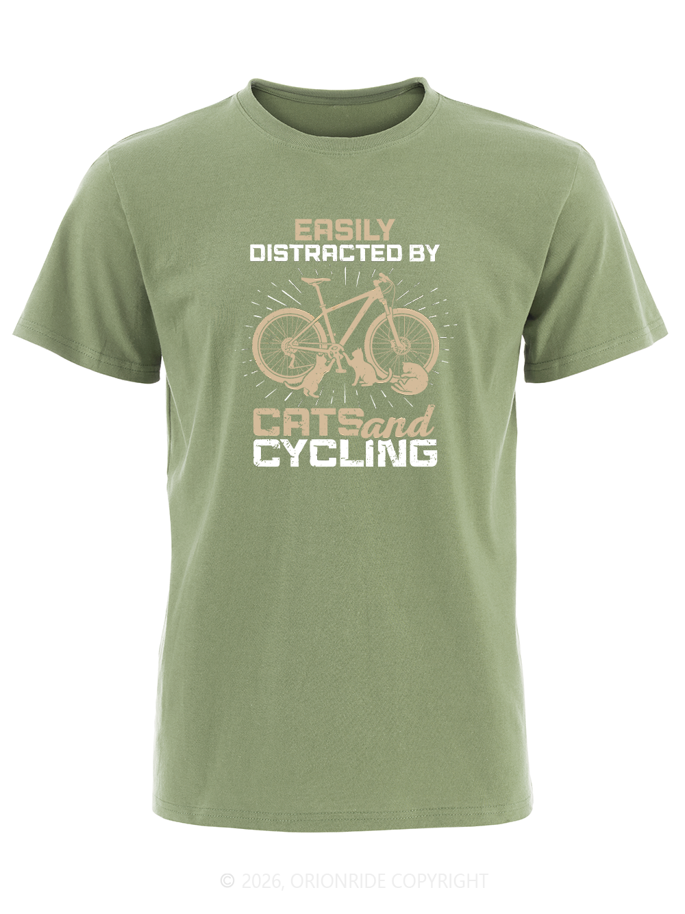 Orionride Attracted By Bicycle Short Sleeves Bike T-Shirt