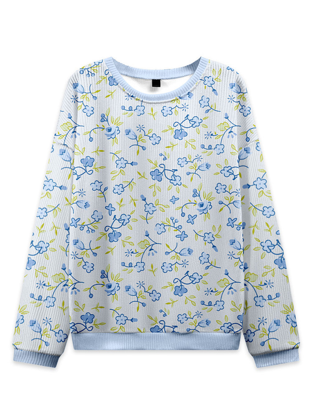 Orionride Blue Flower Bicycle Women's Sweaters