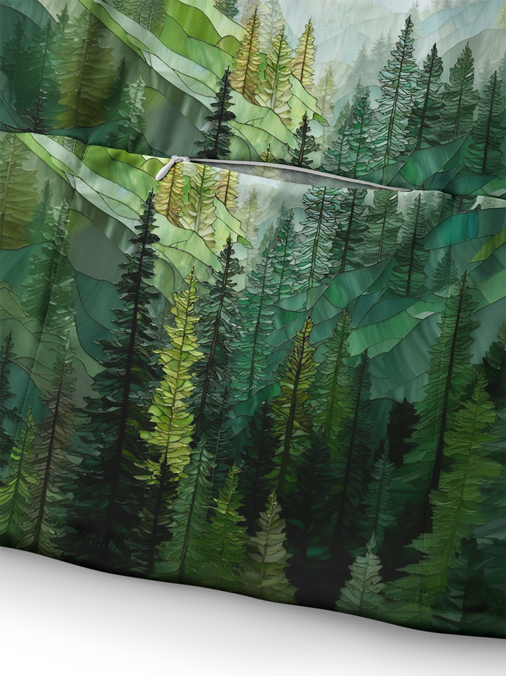Orionride Dense Coniferous Forest Long Sleeve Cycling Hoodie Shirt
