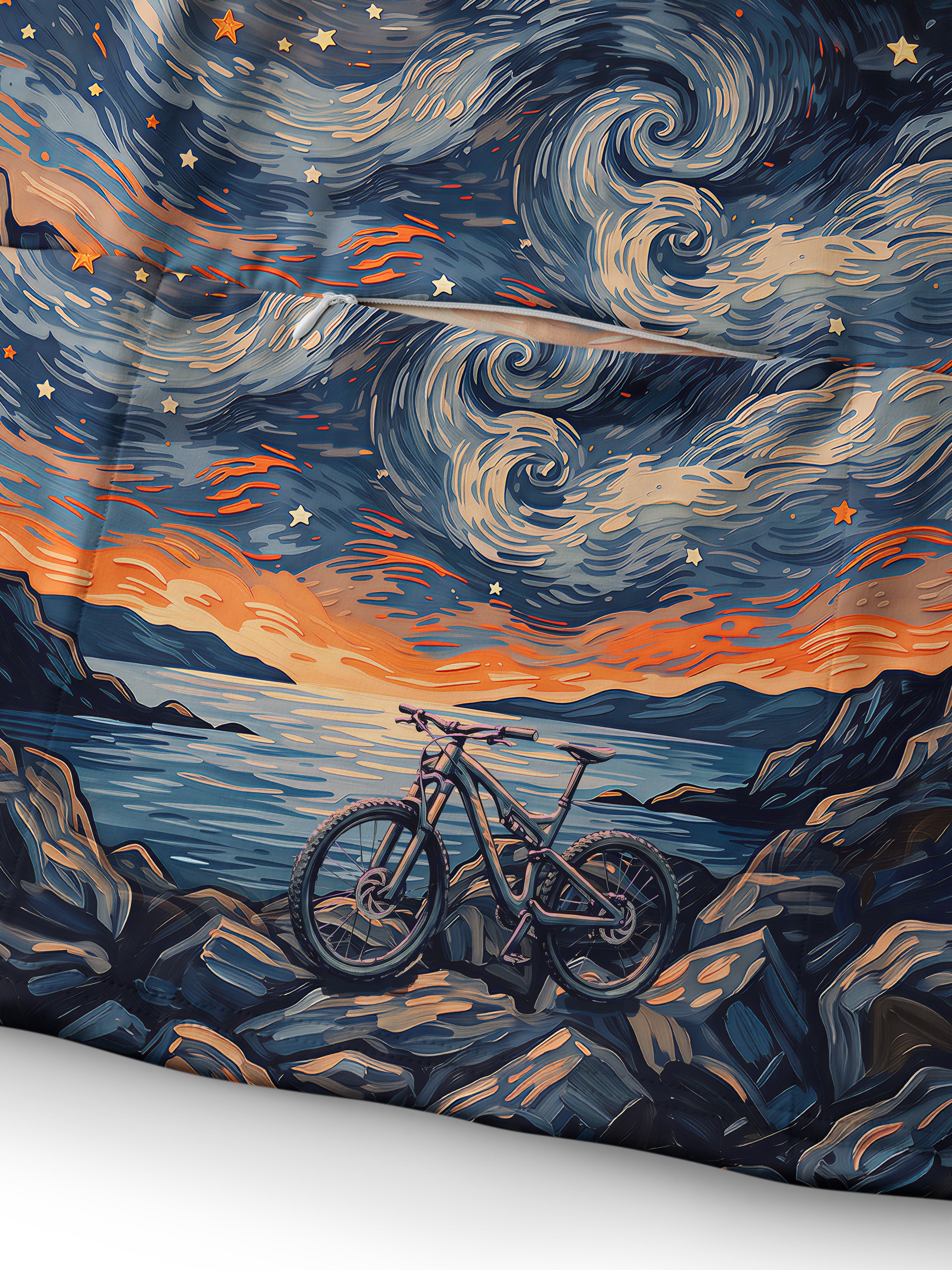 Orionride Starry Bike Night Long Sleeve Cycling Hoodie Shirt