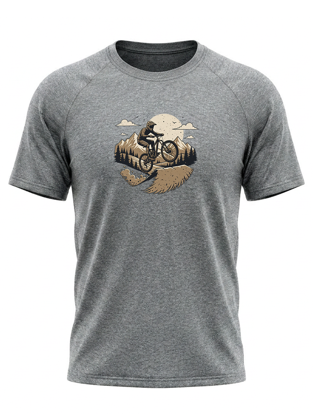 Orionride Flying Over Mountains Short Sleeves Quick-Dry Training T-Shirt