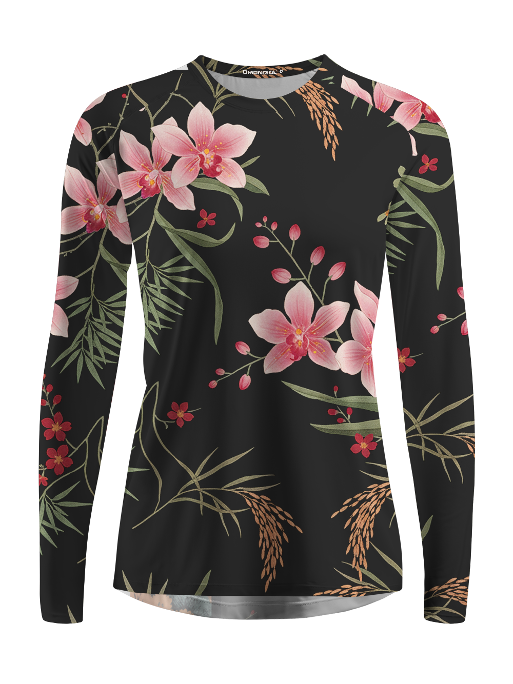 Orionride Pink Hibiscus Women's Quick Dry Downhill Jersey