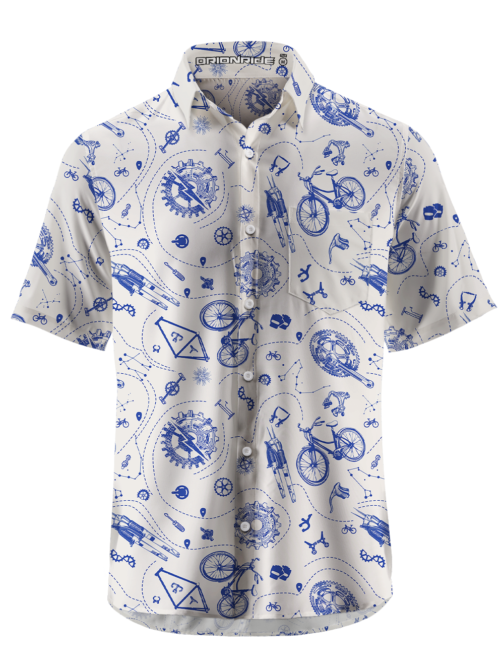 Orionride Equipment Scattered Zipper Pockets Ultra Lightweight Short Sleeves Gravel Shirt