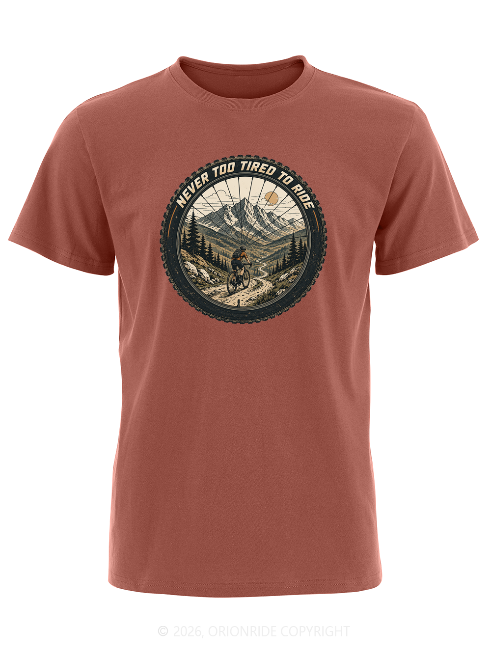 Orionride Wheel View Trail Short Sleeves Bike T-Shirt
