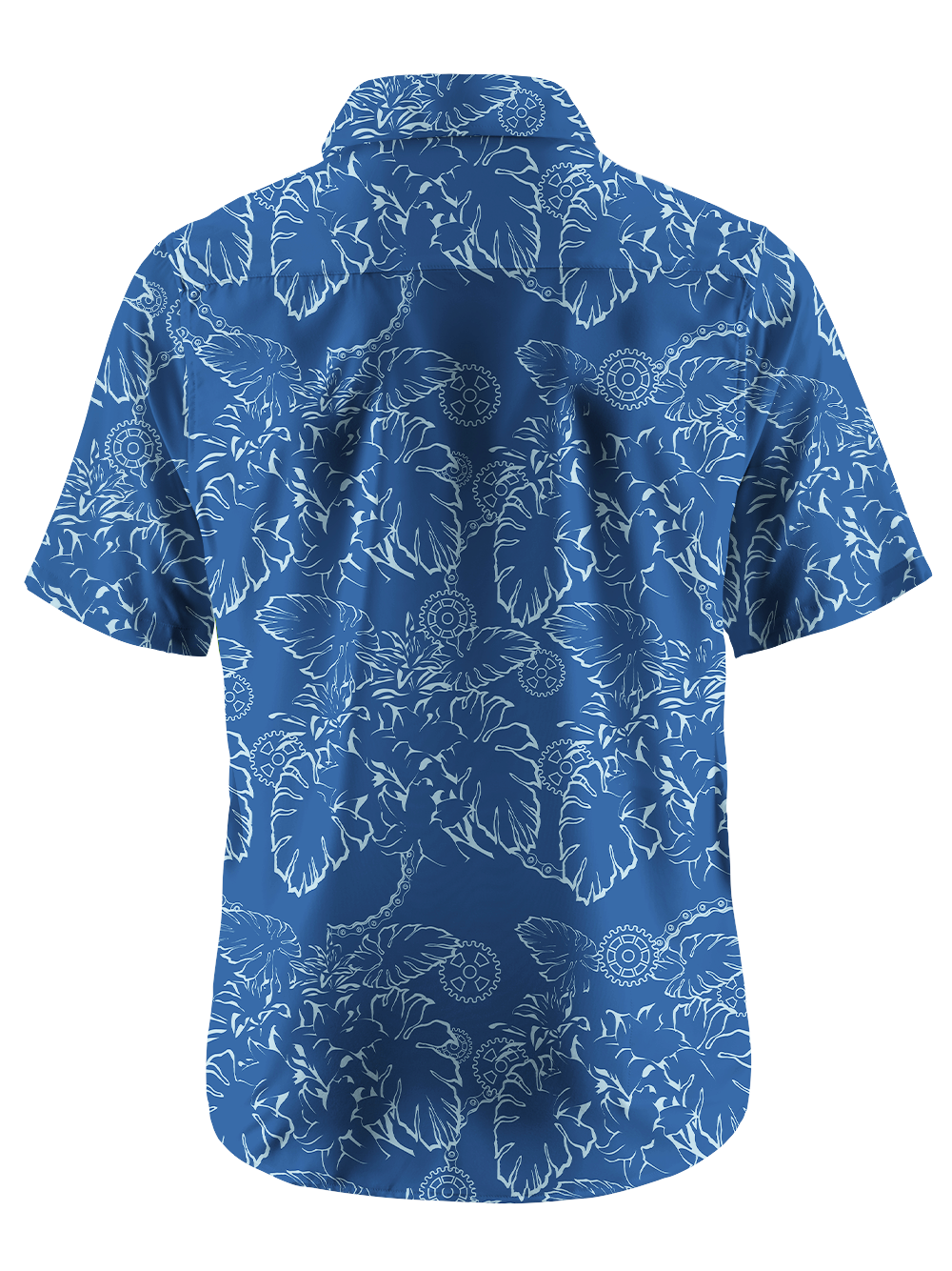 Orionride Monstera Leaves Zipper Pockets Ultra Lightweight Short Sleeves Gravel Shirt