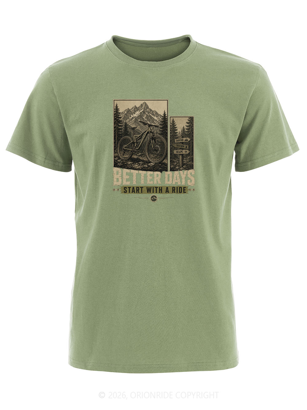 Orionride Ride Better Days Short Sleeves Bike T-Shirt