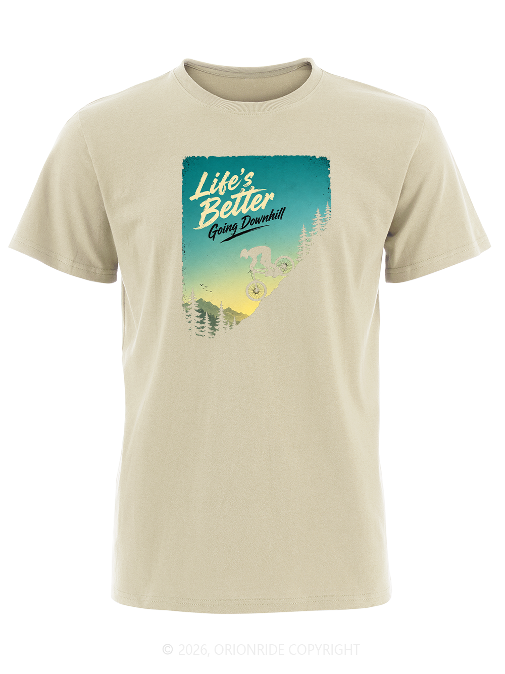 Orionride Going Downhill Short Sleeves Bike T-Shirt
