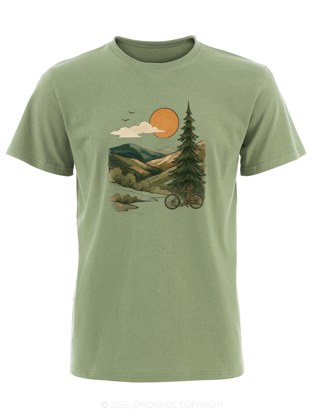Orionride Mountain And Wild Scenery Short Sleeves Bike T-Shirt