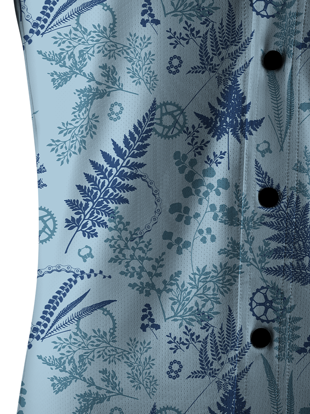 Orionride Chain Leaves Men's Stretchy Breathable Long Sleeve Gravel Shirt